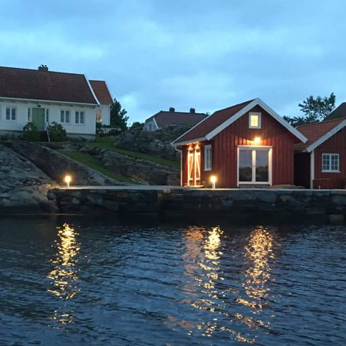 Ny brygge og båthus på Herøya