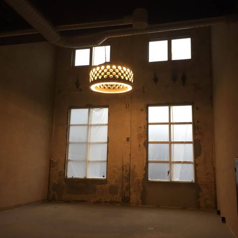 Egenprodusert ledlampe fra Hunsfos fabrikker