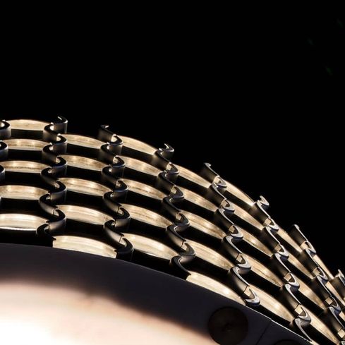 Egenprodusert ledlampe fra Hunsfos fabrikker